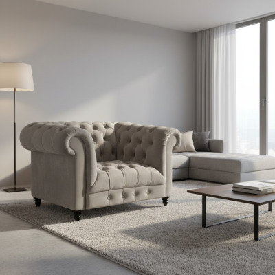 Chesterfield Sessel Wohnzimmer Polstermöbel Sitz Polstersessel Neu Einrichtung