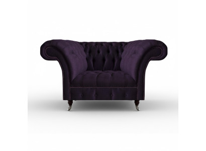 Polstermöbel Luxus Sessel Polstersitz Wohnzimmer Couch Lila Möbel Chesterfield