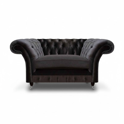 Chesterfield Schwarzer Polstersessel Luxus Sitzmöbel Moderner 1-Sitzer