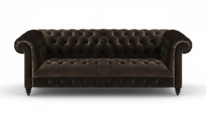 Moderne Braune Chesterfield Couch Designer Stoffsofas Edle Polster Möbel