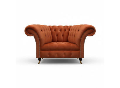 Brauner Wohnzimmer Polstersessel Stoffmöbel Designer Einsitzer Möbel