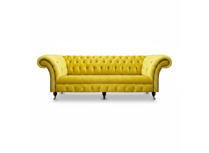 Edle Chesterfield Sitzmöbel Designer Wohnzimmer Polster Textilcouchen