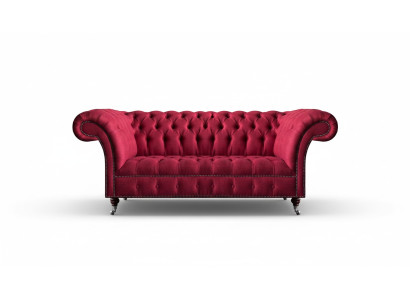 Luxus Rosa Wohnzimmersofa Dreisitzer Sofa Couch Textil Polstermöbel