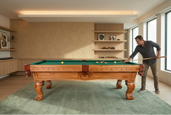 Elegantný herný stôl Pool stôl Drevený stôl 8ft