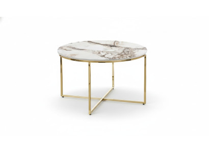  Couchtisch modern Wohnzimmermöbel minimalistische Metalltischplatte Beige Neu