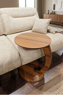  Beistelltisch aus hochwertiger MDF-Spanplatte brauner Wohnzimmer tisch
