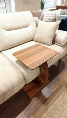  Rechteckiger Beistelltisch Luxus Wohnzimmer MDF-Spanplatte braun neu