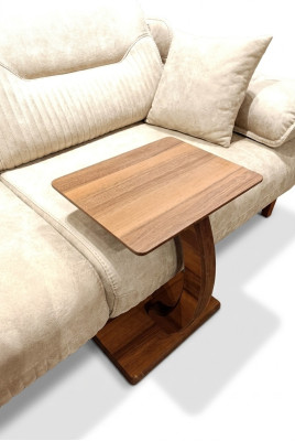  Rechteckiger Beistelltisch Luxus Wohnzimmer MDF-Spanplatte braun neu