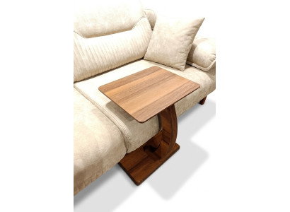  Rechteckiger Beistelltisch Luxus Wohnzimmer MDF-Spanplatte braun neu