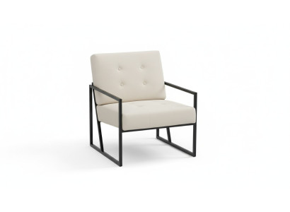  Beiger Textilsessel Wohnzimmer 1-Sitzer Relax Metallbeine Esszimmer