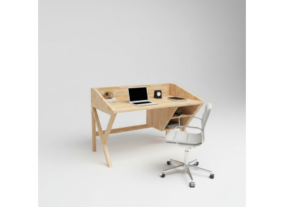 Moderner Hellbrauner Bürotisch Schicke Schreibtische Luxus Holz Tische