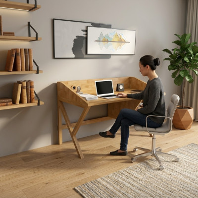 Moderner Schreibtisch Designer Büromöbel Luxuriöse Holztische Edle Möbel