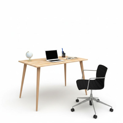 Beiger Holztisch Designer Loft-Tisch Stilvolle Schreibtische Luxus Möbel