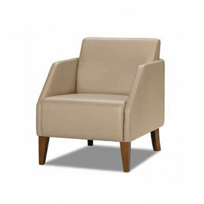Beiger Einsitzer Luxuriöser Polstersessel Designer Loungesessel Möbel