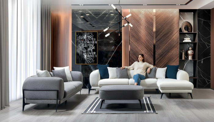 Stilvoller Ecktisch Designer Arbeitszimmer Luxus Möbel Edle Bürotische