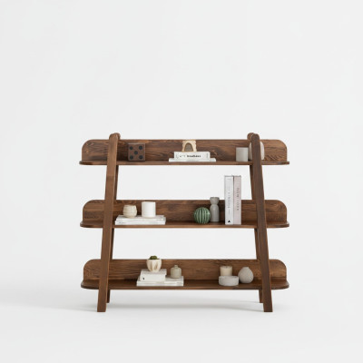 Modernes Dunkelbraunes Bücherregal Designer Regale Holz Ablagenregale