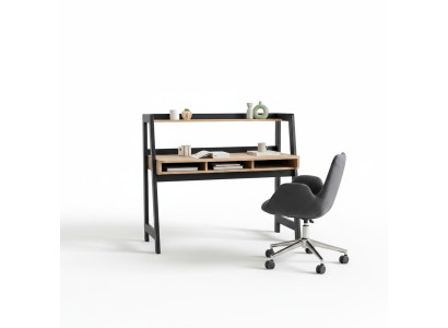 Schwarz-Brauner Laptoptisch Designer Büromöbel Arbeitszimmer Tische