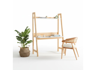 Hellbeiger Schreibtisch Luxuriöse Arbeitszimmer Designer Holz Tische