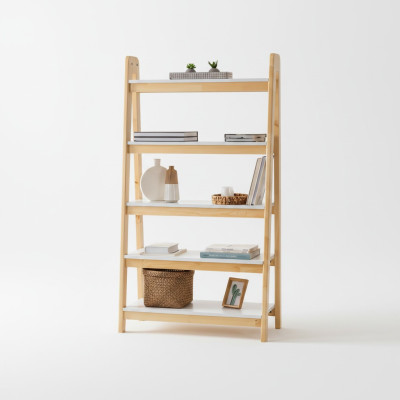 Hellbeiger Bücherregal Designer Wandregale Luxuriöser Holz Aktenschrank