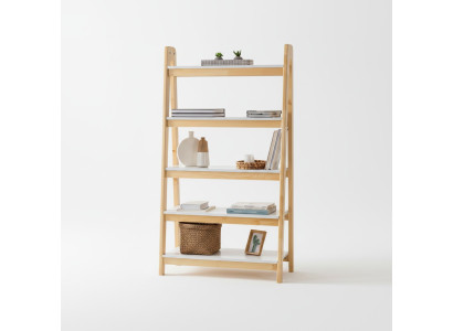 Hellbeiger Bücherregal Designer Wandregale Luxuriöser Holz Aktenschrank
