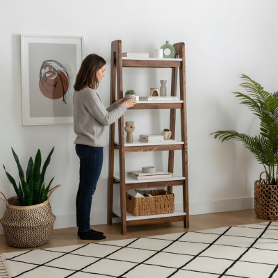 Dunkelbraunes Bücherregal Wandregale Büroregale Standregal Aktenschrank