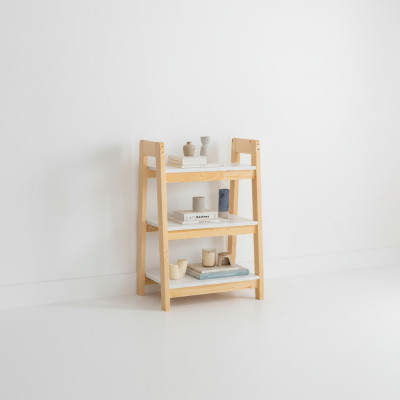 Hellbeiges Bücherregal Standregal Kinder Bücherschrank Edle Holz Möbel