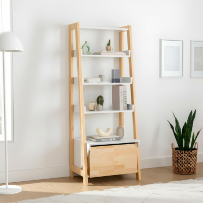 Eleganter Bücherregal Moderne Arbeitszimmer Möbel Holzgestell Regale