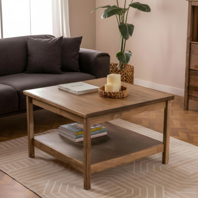 Moderner Dunkelbrauner Couchtisch Luxuriöser Sofatisch Edler Lounge-Tisch
