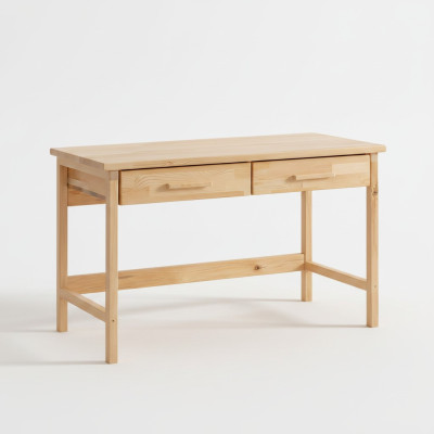 Stilvoller Beiger Schreibtisch Moderner Ablagentisch Luxus Holz Möbel