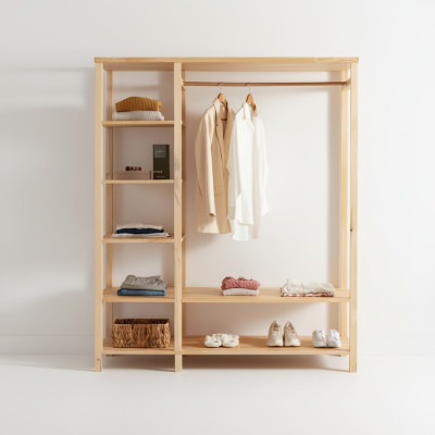 Hochwertige Flur Möbel Designer Garderobenständer Holz Kleiderständer