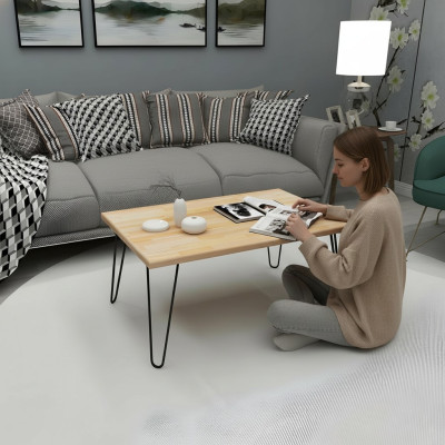 Hellbeiger Couchtisch Designer Sofatisch Moderner Wohnzimmer Kaffeetisch