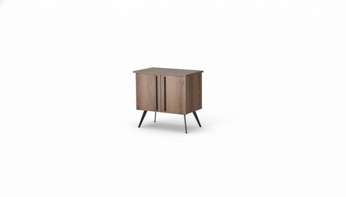 Kommode Braun Einfarbig Arbeitszimmer Stauraum Modern Design Stil