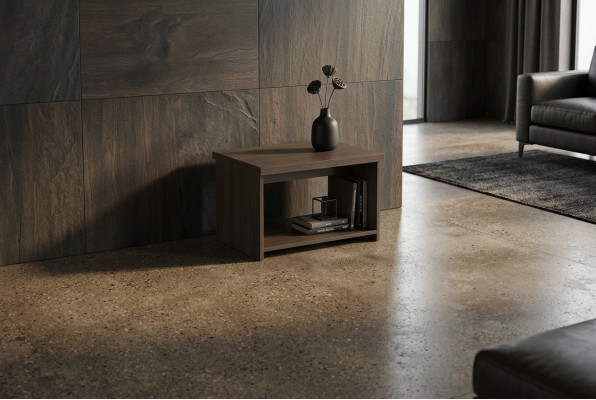 Couchtisch Arbeitsimmer Modern Design Stil Braun Einfarbig Wohnzimmer
