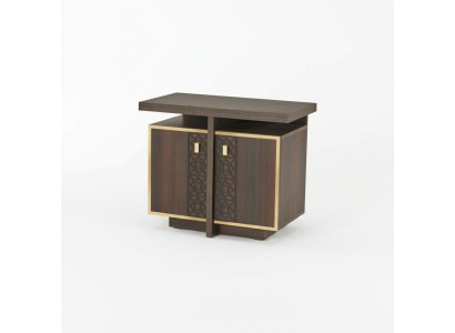 Sideboard Braun mit Türen Einfarbig Modern Arbeitszimmer Aktenschrank