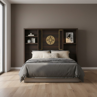 Bücherregal Braun Einfarbig Modern Stil Rechteckig Form Arbeitszimmer