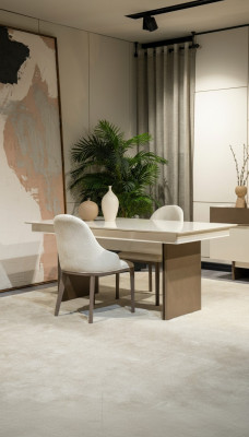 Schicke Esszimmer Garnitur Küchen Set Designer Esstisch 6x Sitzstühle