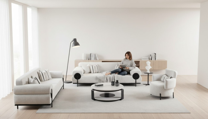 3-sedací gauč komplet Modern Luxury Design