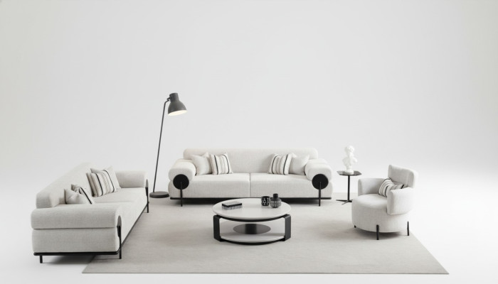 3-sedací gauč komplet Modern Luxury Design