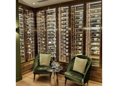 Weinschrank Weinkühlschrank Schaukasten Weinmöbel Schrankvitrine Weinvitrine