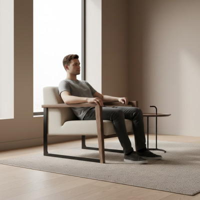 Minimalistická stolička, maximálny komfort