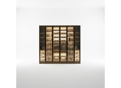 Weinschrank Vitrine Weinregal Glasschrank Weinkühlschrank Flaschenregal