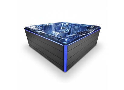 Whirlwanne Whirlpool Blubberbad Hydromassagewanne Spa-Bad Sprudelbad 230x230cm