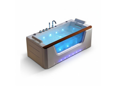 Whirlpool Badewanne Relaxpool Hydromassagewanne Sprudelbad 183x90 cm