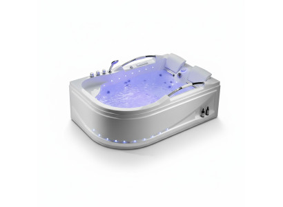 Whirlwanne Whirlpool Blubberbad Hydromassagewanne Spa-Bad 180x120 cm