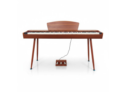 Digitálne piano z červeného čerešňového dreva na 135 cm