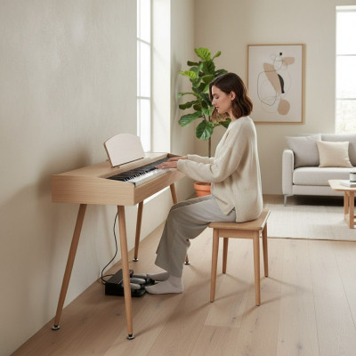 Digitálne piano na domáce použitie 135 cm béžové