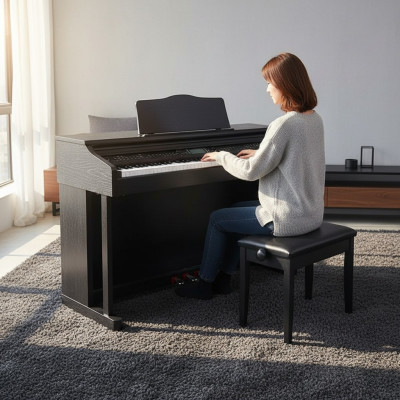 Digitálne piano s lesklým povrchom
