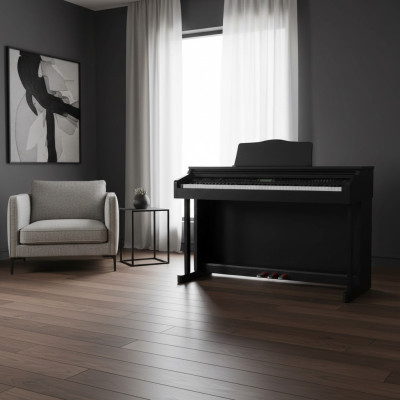 Digitálne piano s lesklým povrchom