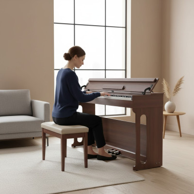 Digitálne piano na domáce použitie 137 cm hnedé