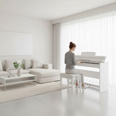 Digitálne piano pre domov Digitálne piano 137cm Biele